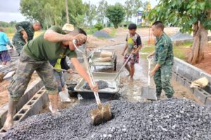 กองกำลังสุรศักดิ์มนตรี ร่วมพัฒนาวัดหนองคายฯ